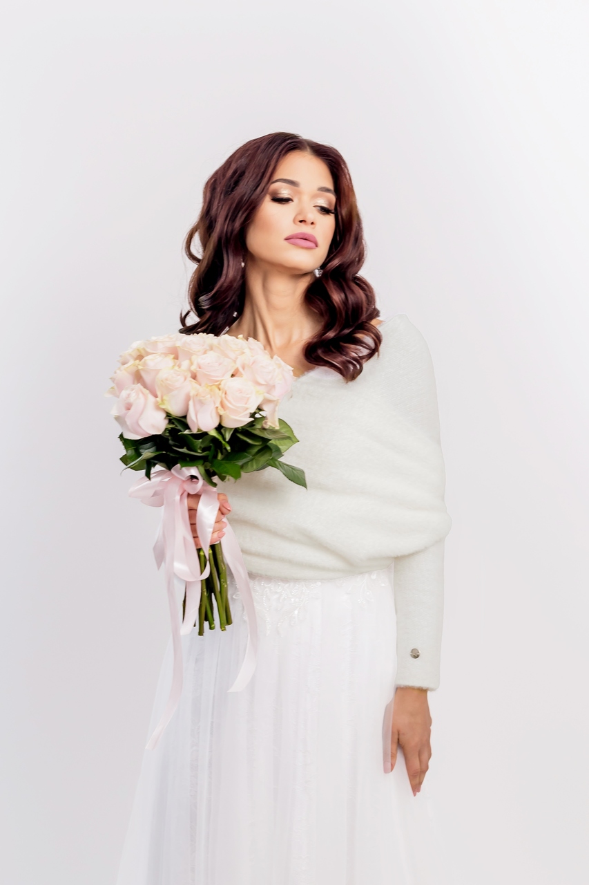 Lily - bridal stole wedding jacket bridal cape bolero wedding